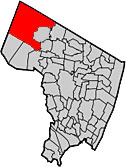 Mahwah as seen on Bergen County map