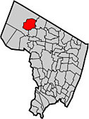 Ramsey as seen on Bergen County map